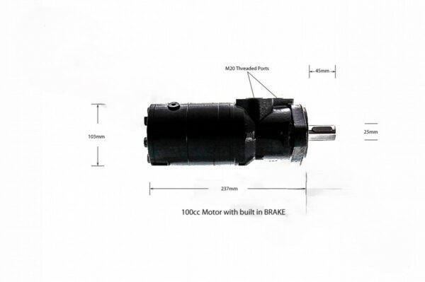 SLIMLINE DISK BRAKE AND MOTOR COMBINED (dawbarn)