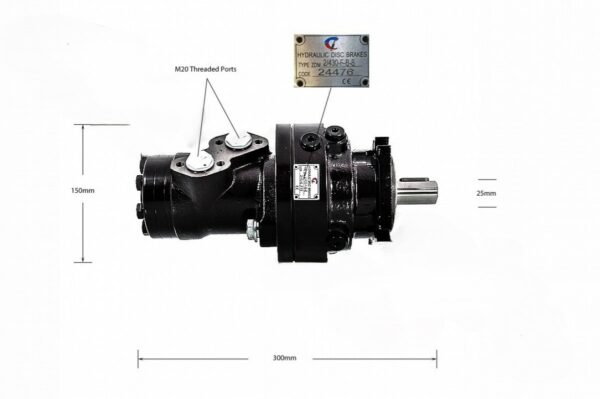 DISK BRAKE AND MOTOR COMBINED